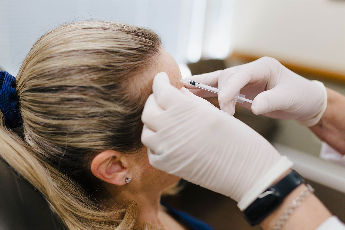 a woman getting BOTOX in Sarasota